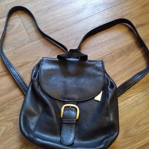 Tignanello Black leather backpack